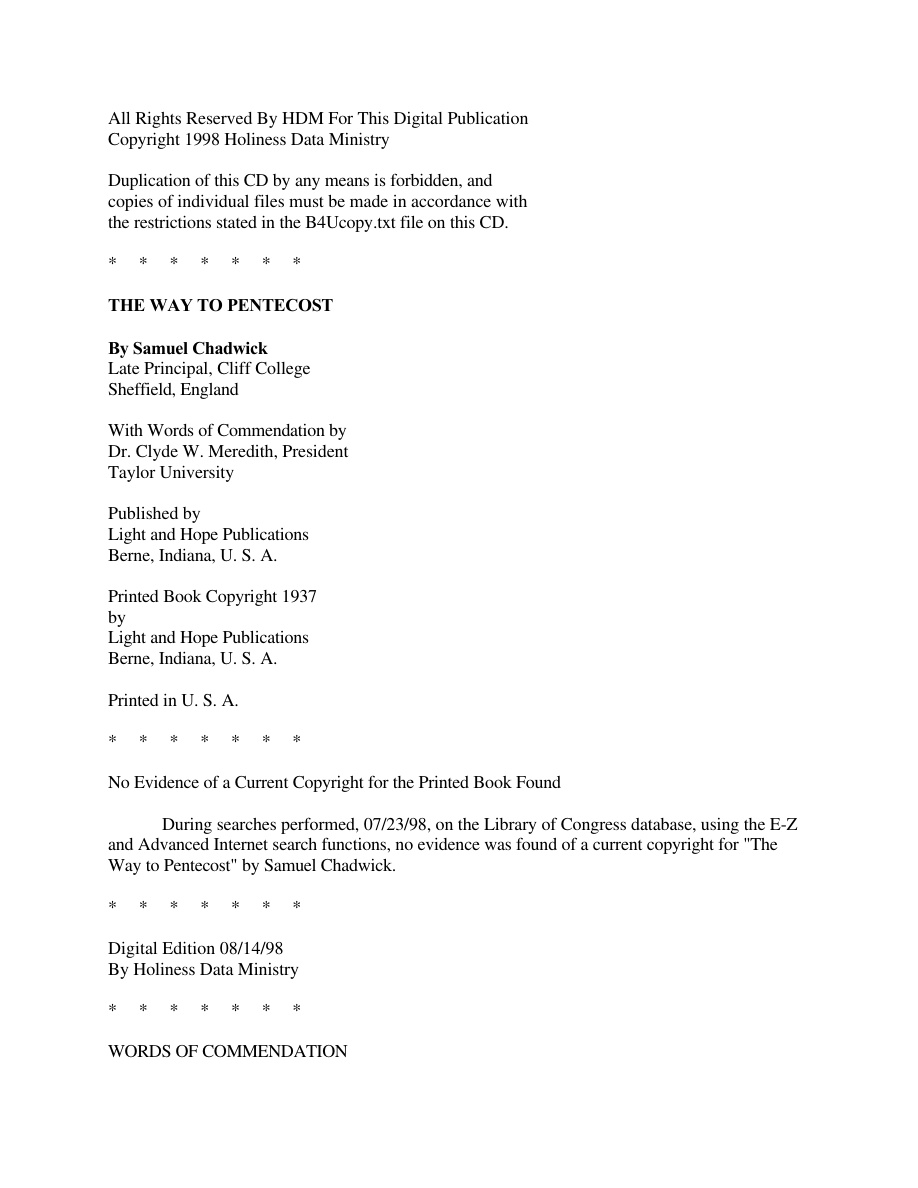 Cover of Way-to-pentecost