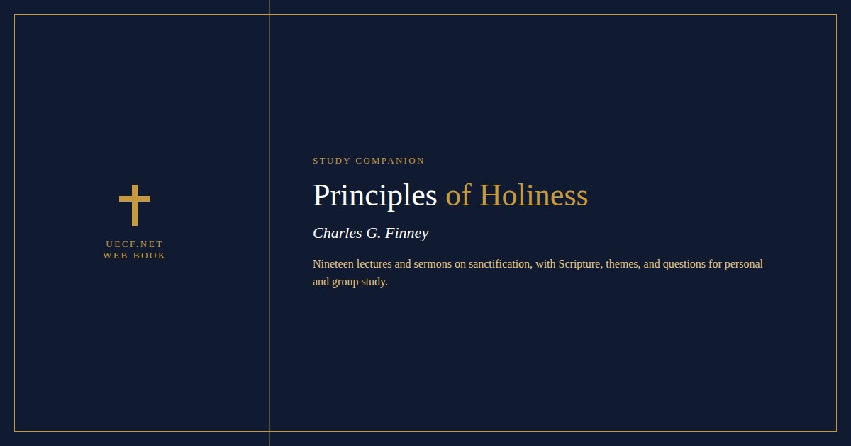 Principles of Holiness