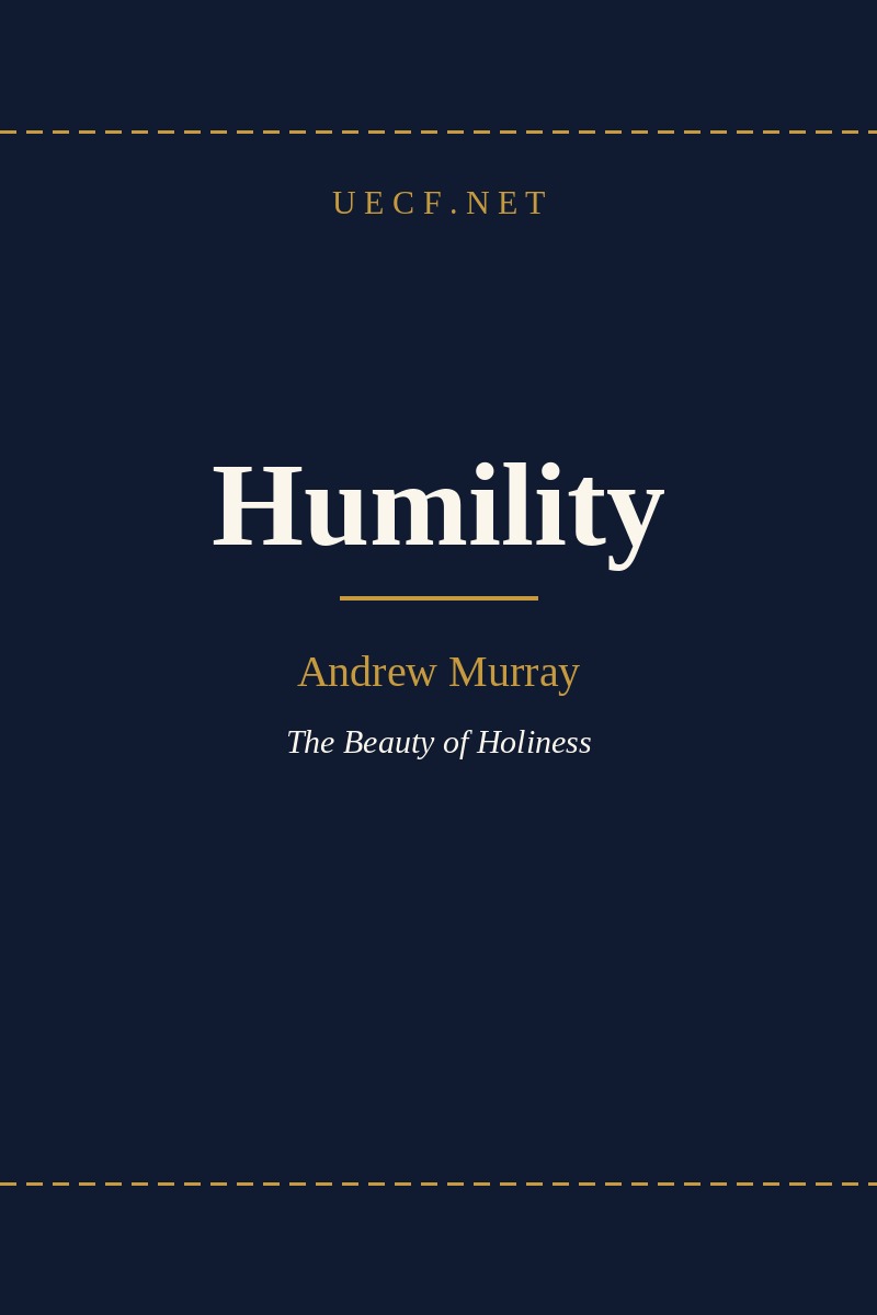 Book cover: Humility / వినయము — Andrew Murray