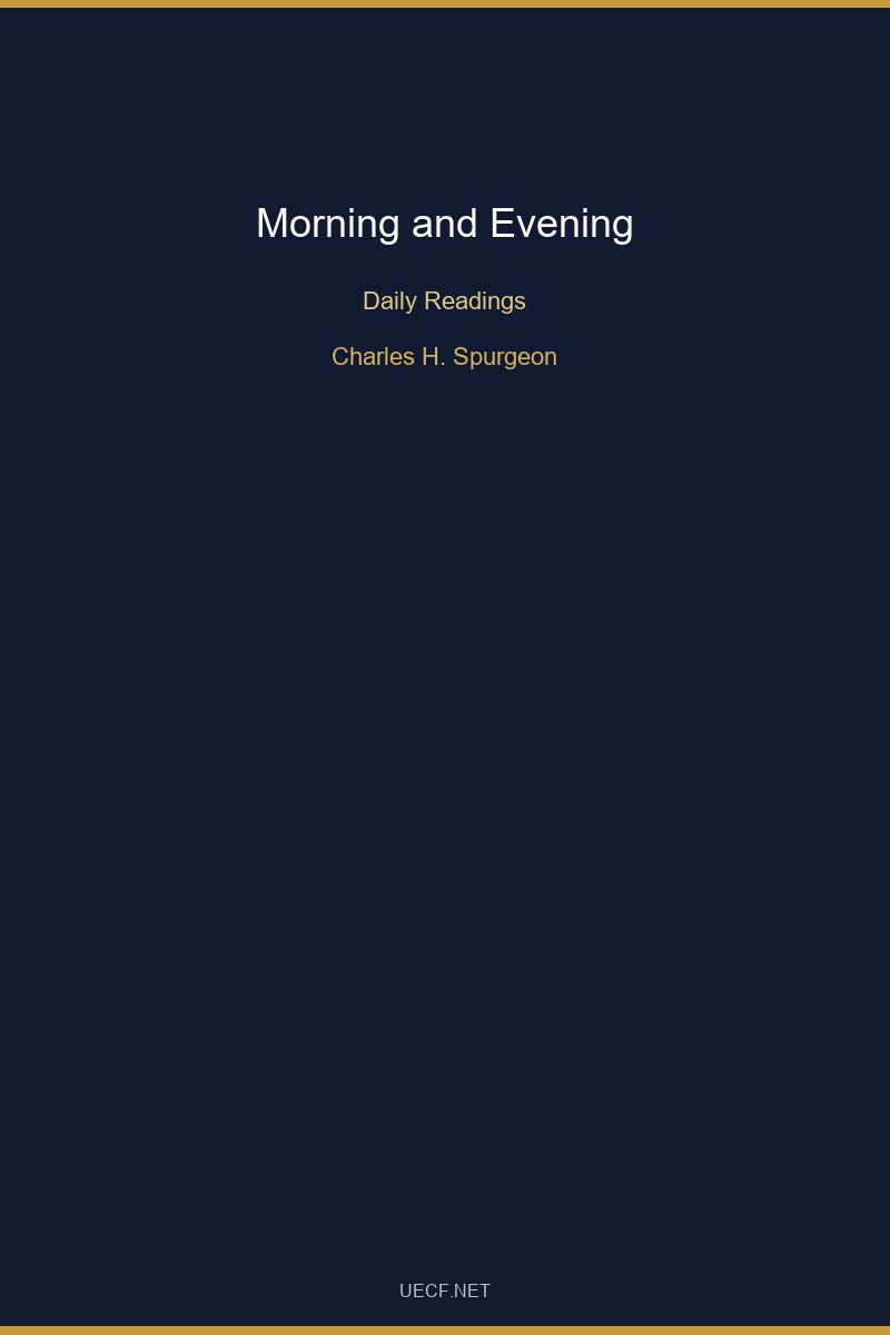 Cover of Morning and Evening by Charles H. Spurgeon