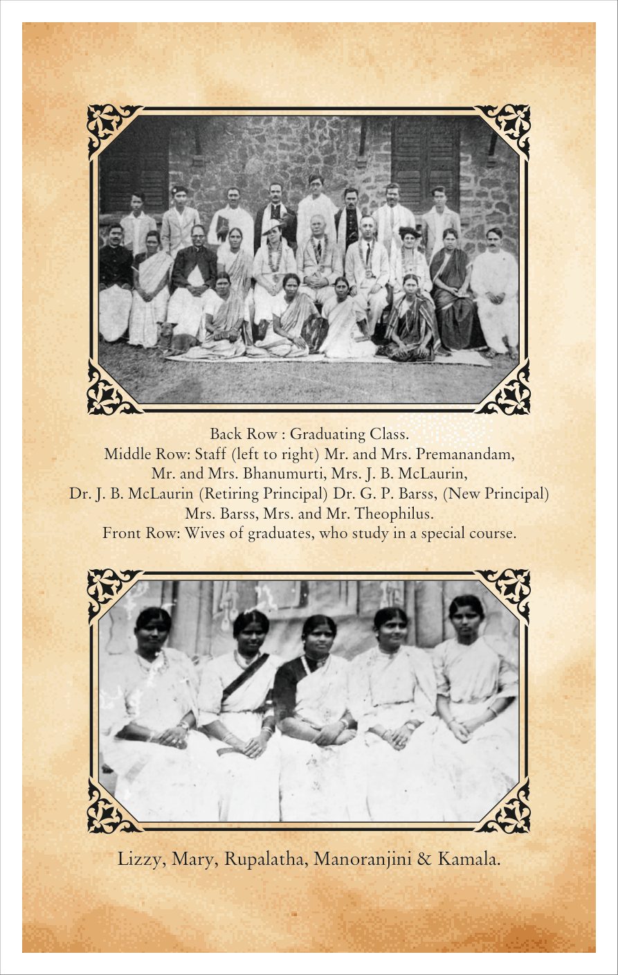 The seminary graduating class with staff