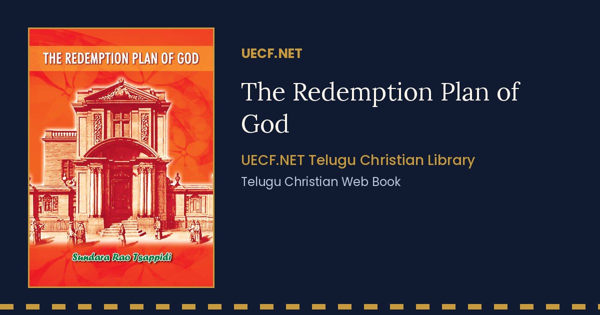 The Redemption Plan of God