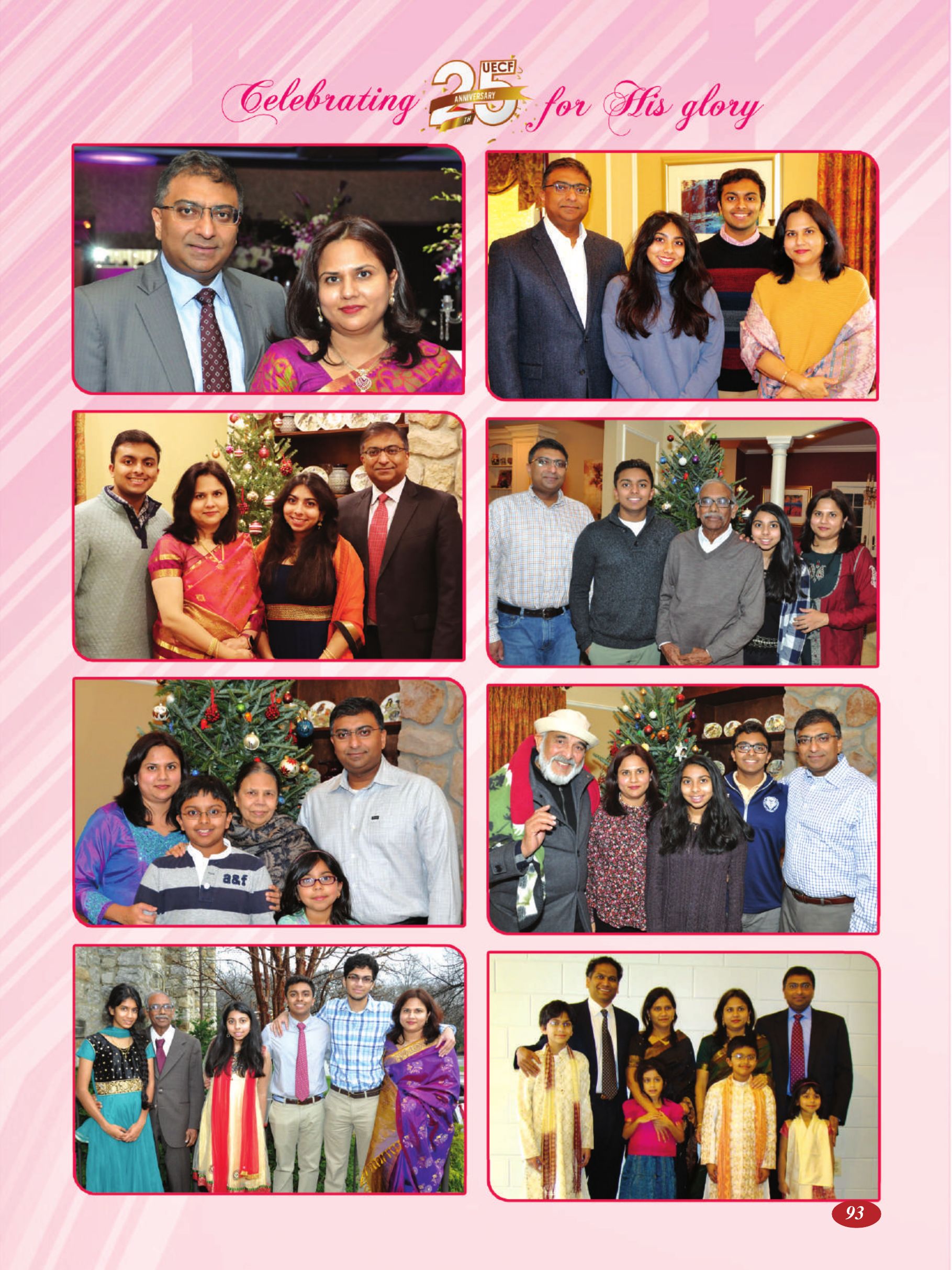 Page 93 of the UECF Silver Jubilee Souvenir