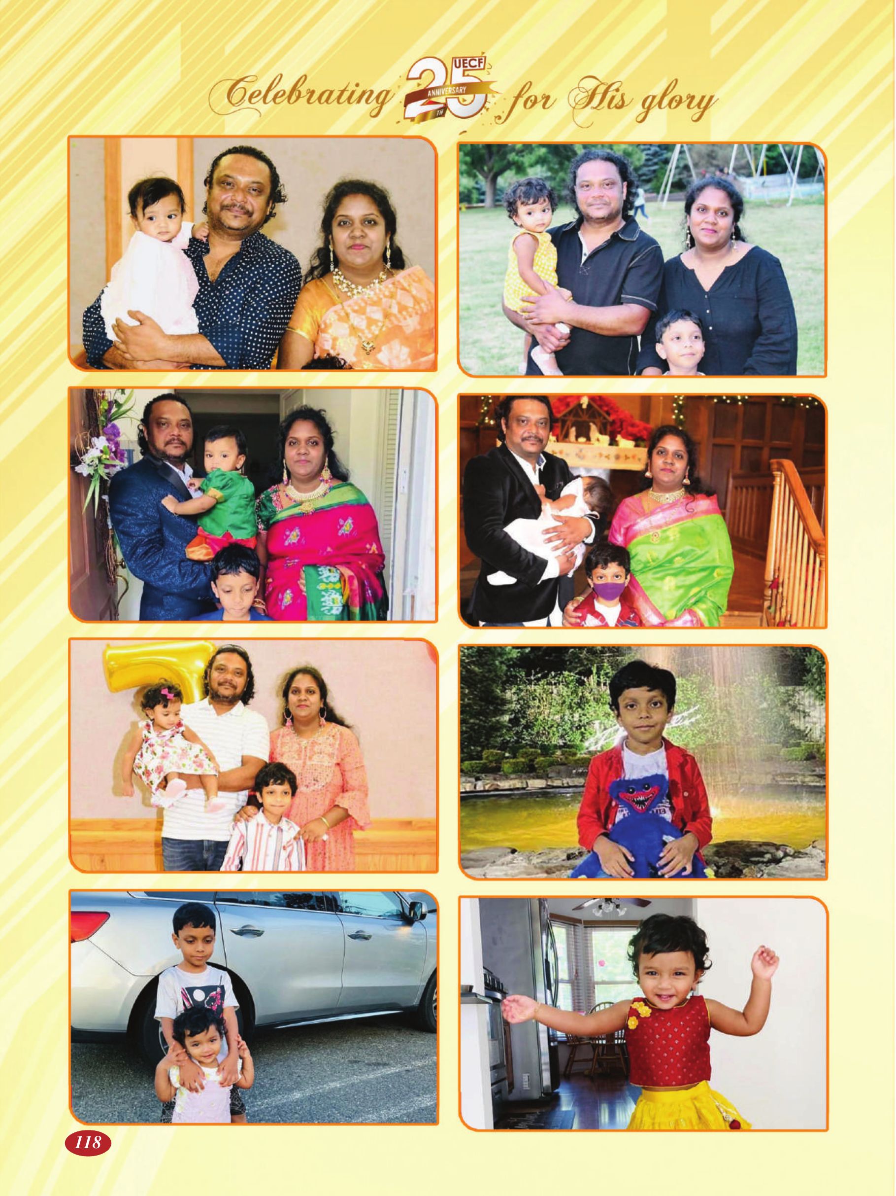 Page 118 of the UECF Silver Jubilee Souvenir