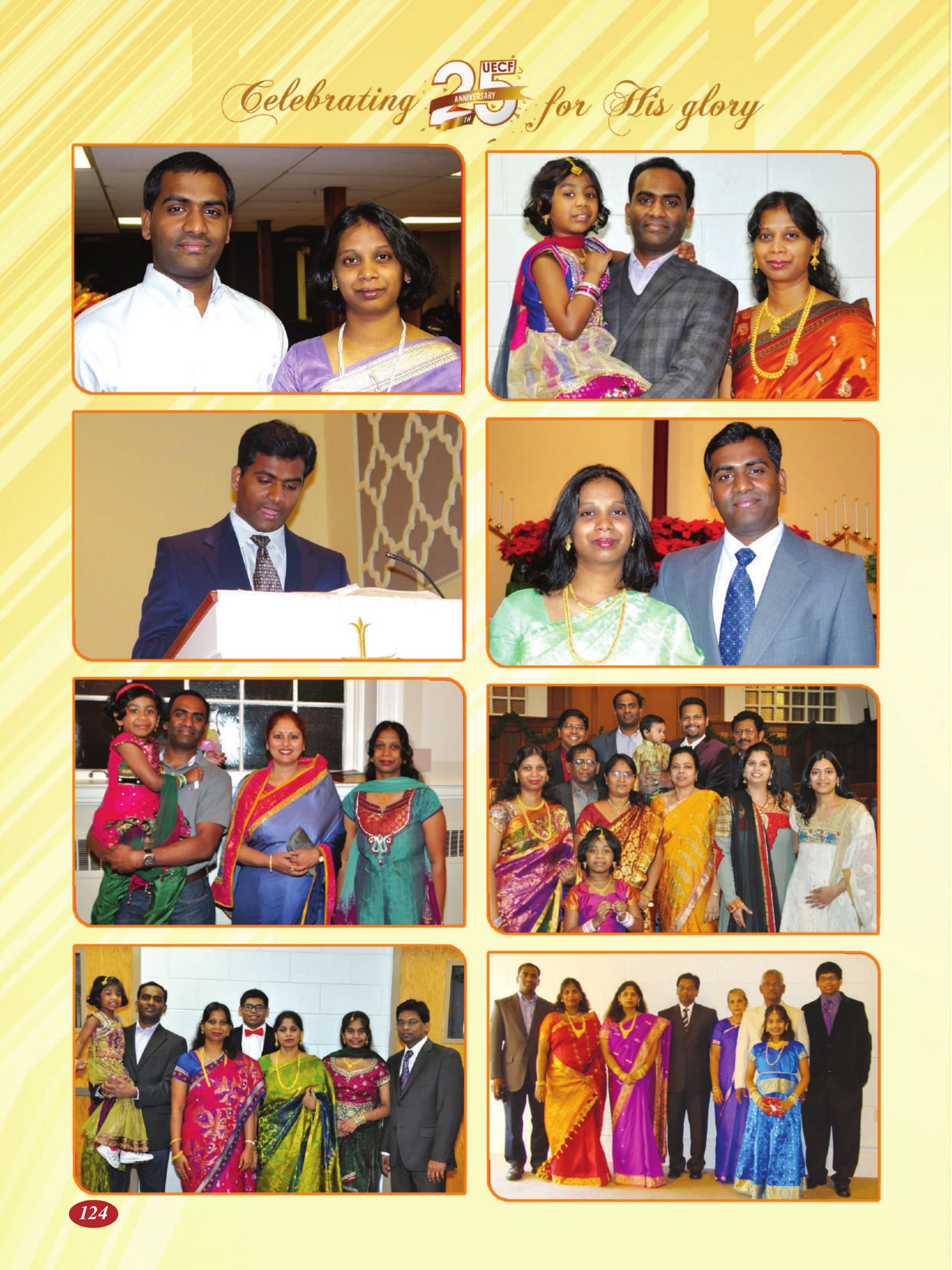 Page 124 of the UECF Silver Jubilee Souvenir