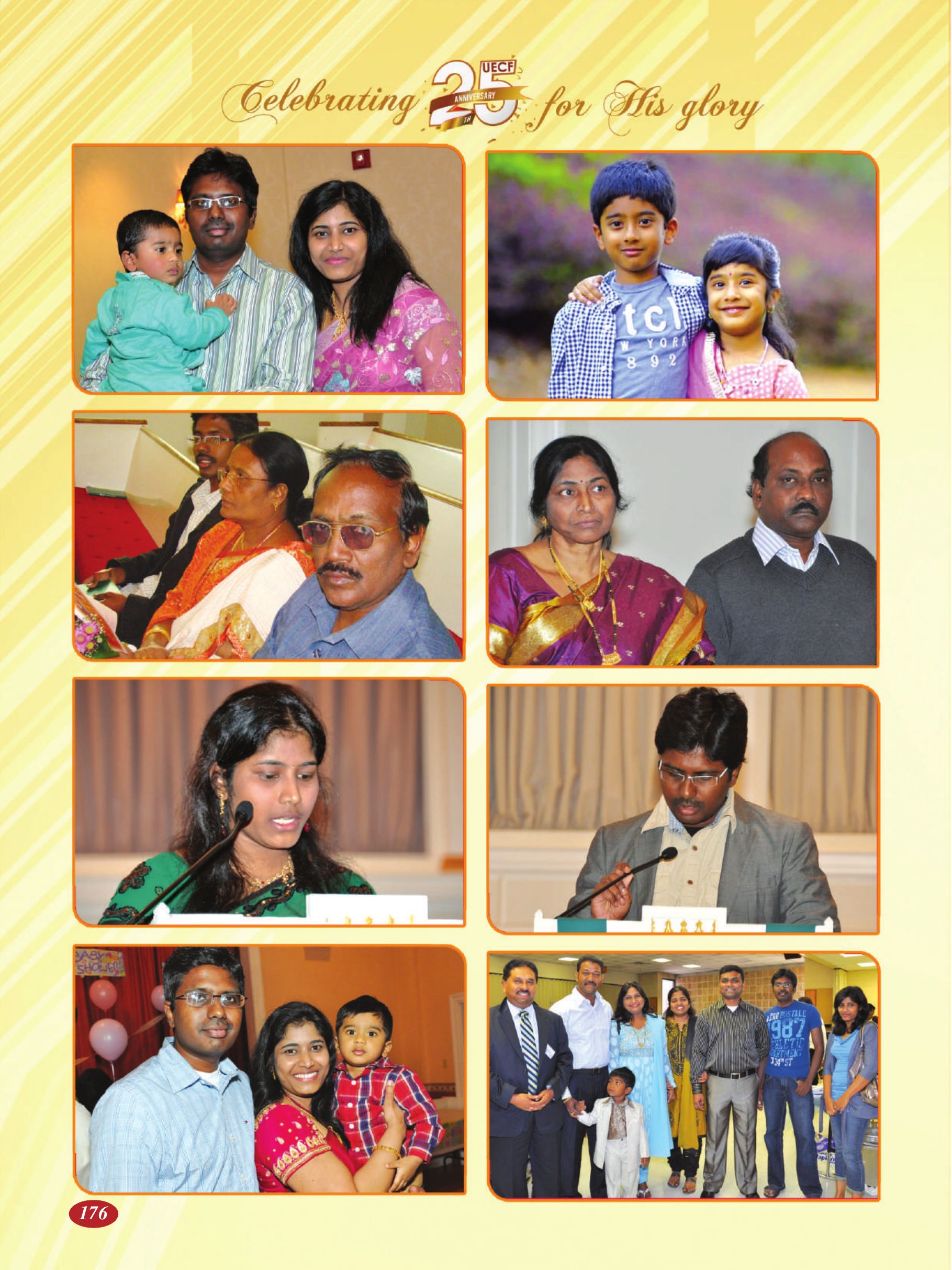 Page 176 of the UECF Silver Jubilee Souvenir
