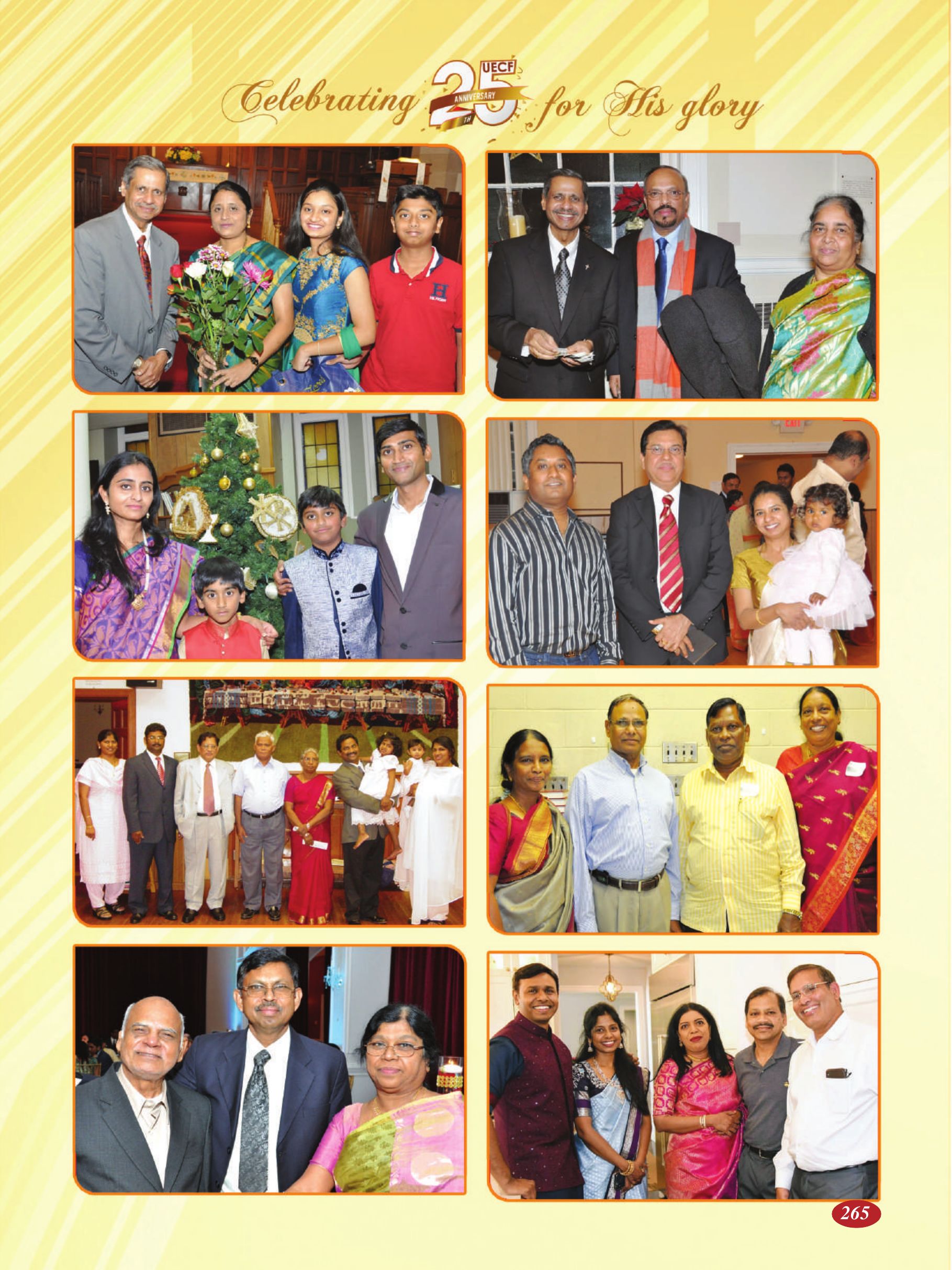 Page 265 of the UECF Silver Jubilee Souvenir