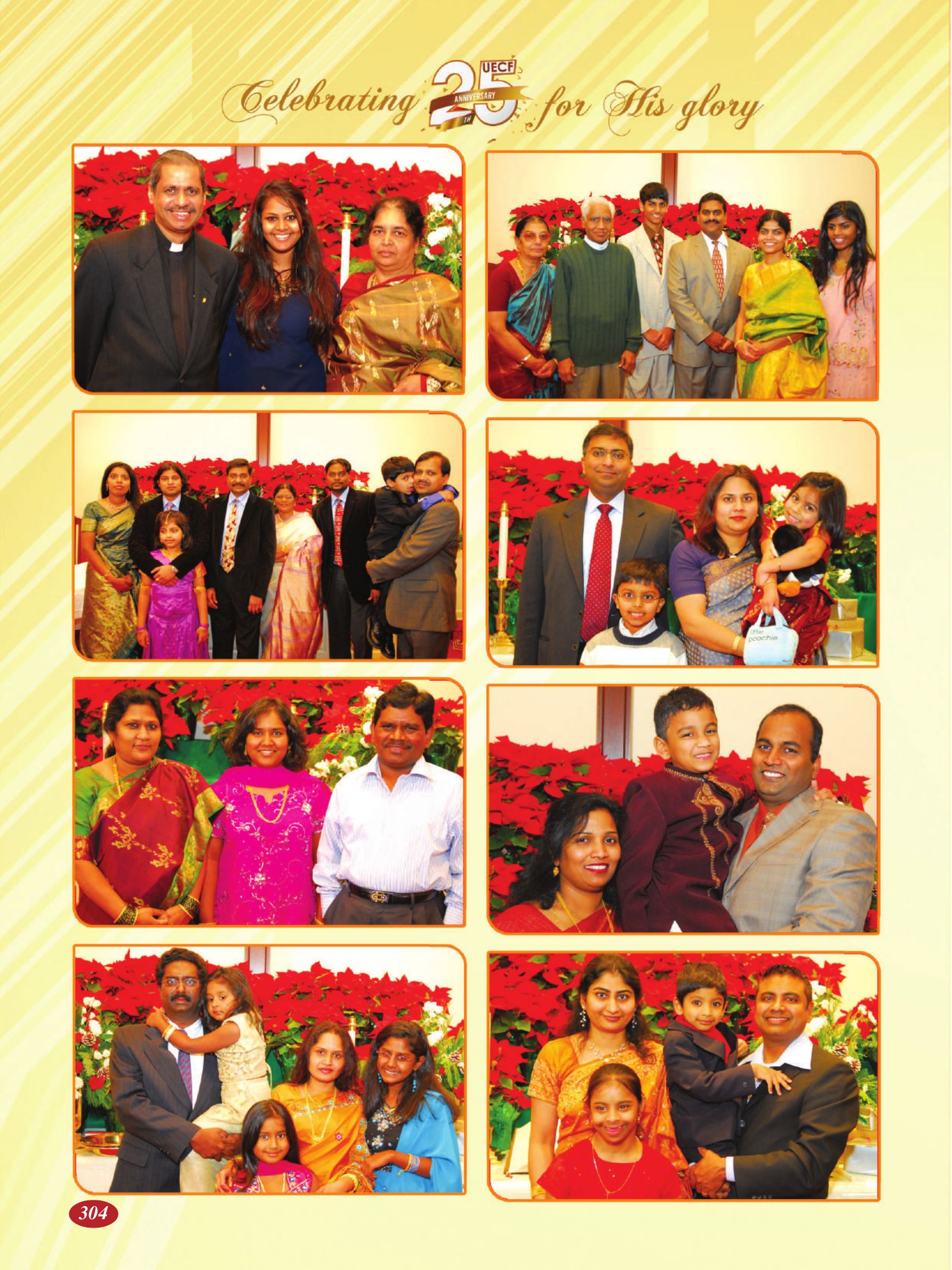 Page 304 of the UECF Silver Jubilee Souvenir