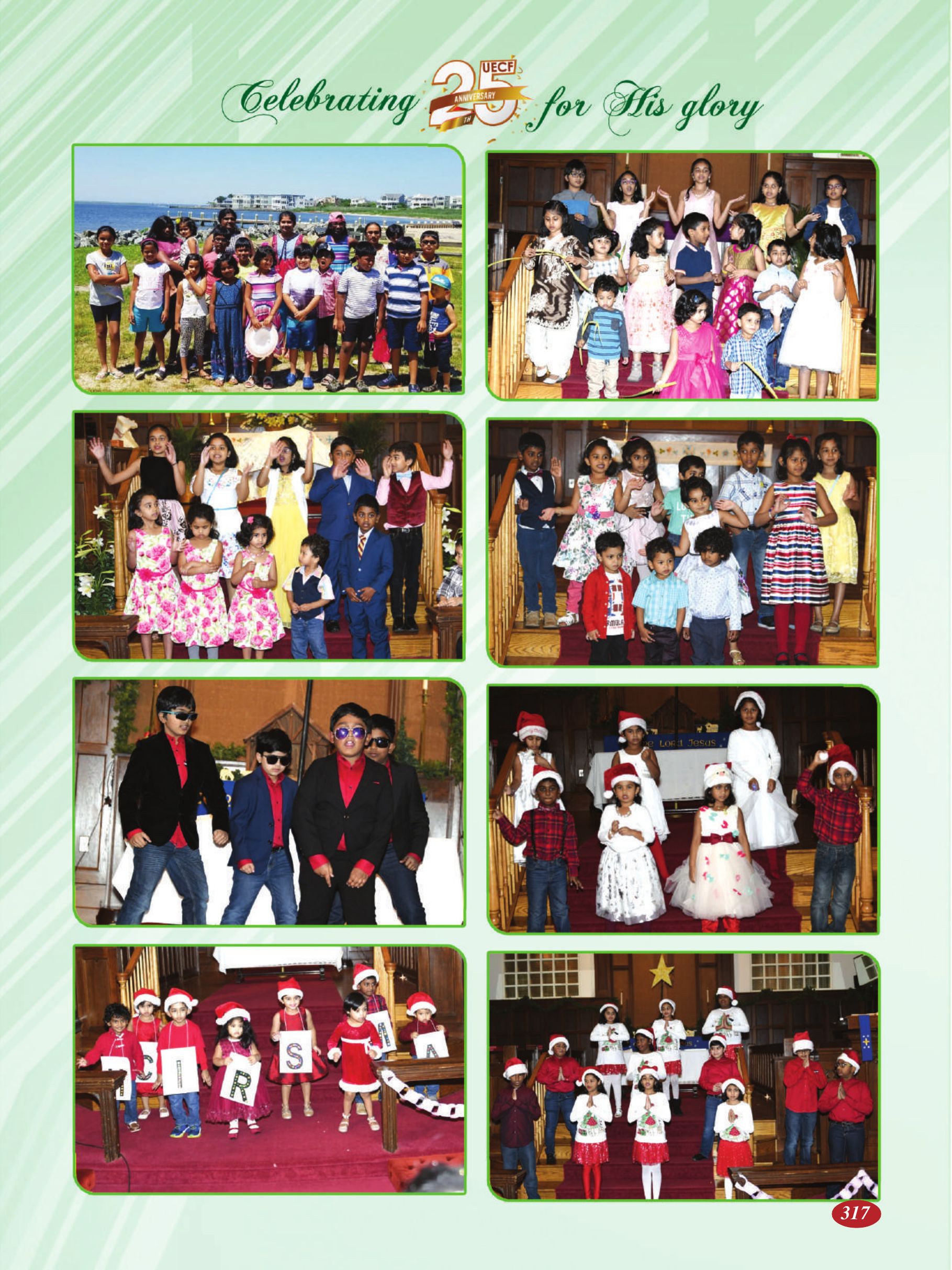 Page 317 of the UECF Silver Jubilee Souvenir