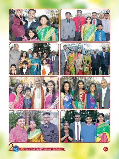 UECF families and events — souvenir page 184