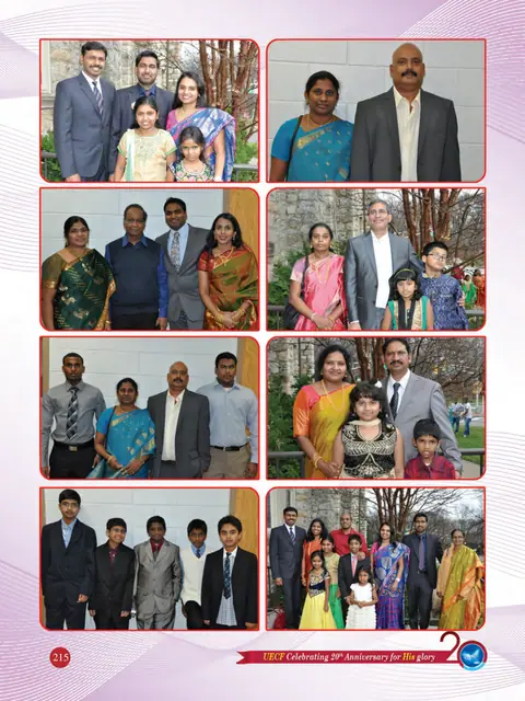 UECF families and events — souvenir page 215